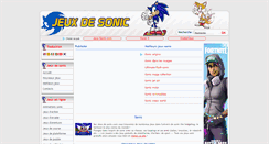 Desktop Screenshot of jeux-de-sonic.com