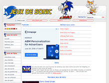 Tablet Screenshot of jeux-de-sonic.com